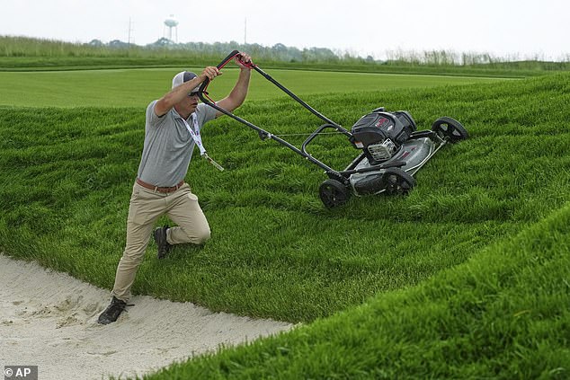 The course employs custom mowers to actually leave the length of the rough longer