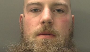 Alexander Dighton, 28, stormed a police station in one of the most peaceful parts of South Wales  armed with home-made weapons and set a police van alight before hitting one officer and stabbing another, shouting: ‘I’m fed up, I’m done’
