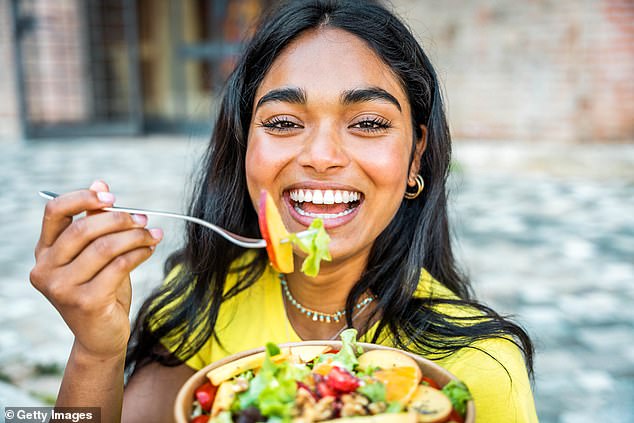 A balanced diet provides most of what your body needs to work efficiently (file image)
