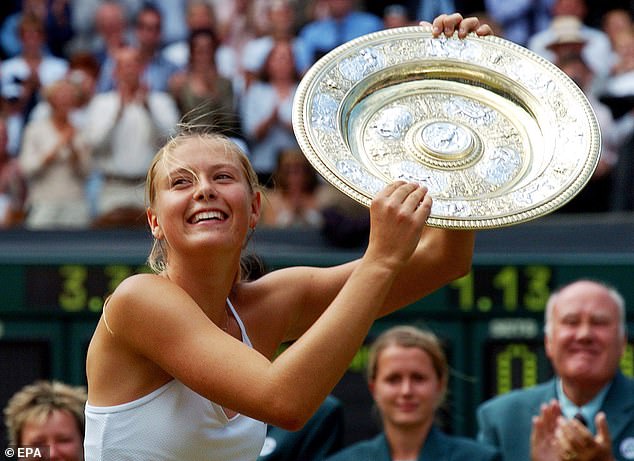 The Russian rocketed to fame when she beat Serena Williams to win Wimbledon in 2004