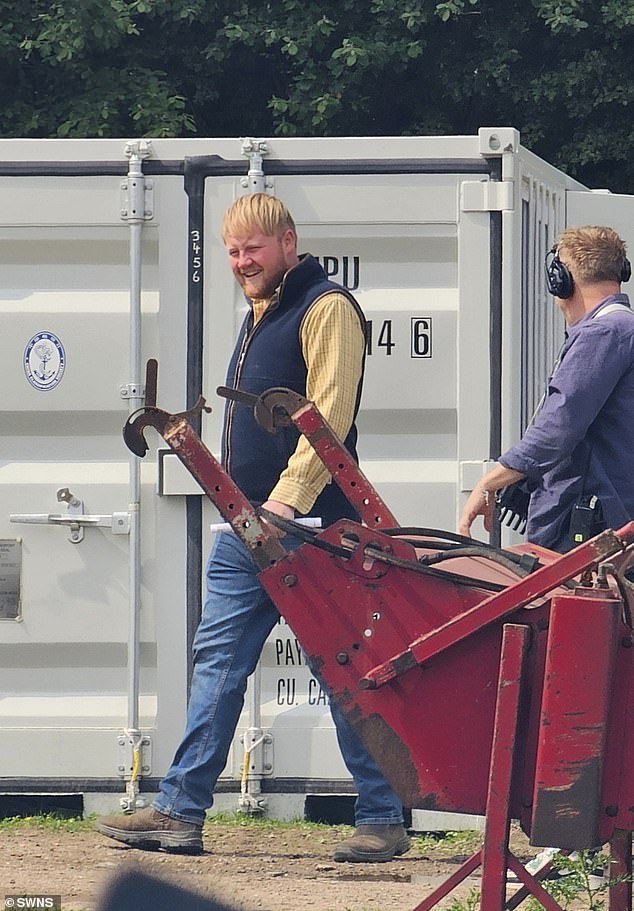 Kaleb Cooper , who was hilariously gobsmacked when Clarkson purchased the huge green tractor, is also seen attending the event