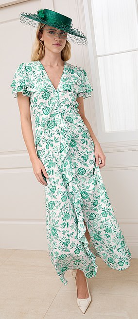 Cefinn's Vivienne dress worn with the Alice boater from Jess Collett Milliner