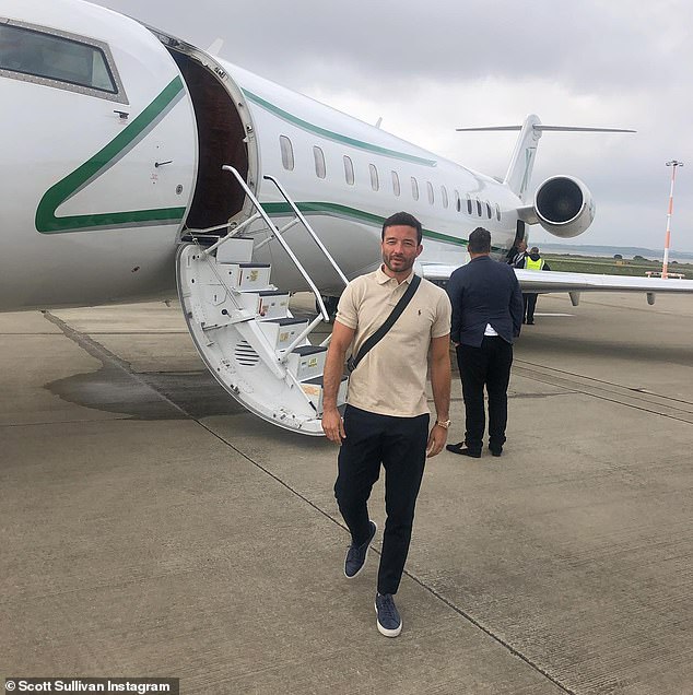 Scott's Instagram feed shows snippets of his jet set life as a Private Jet Charter, as he shares photos from various tropical locations