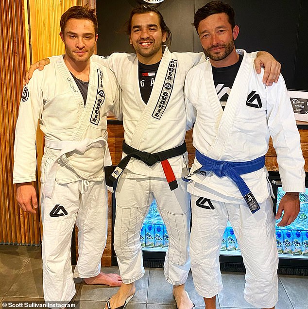 Pictured right with Ed left