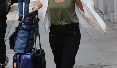 Helen Skelton was all smiles as she departed BBC Morning Live on Wednesday after enjoying a weekend away at a country club spa with co-host Gethin Jones