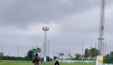 Marcus Rashford posted training footage and hit back at a fan criticising him