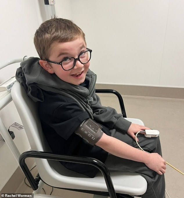 The mother-of three and her husband, carpet fitter Adrian first became concerned more than two years ago after noticing their little boy appeared to struggle with his mobility