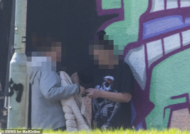 In the short time MailOnline was in the vicinity we witnessed suspected users  mill about the area