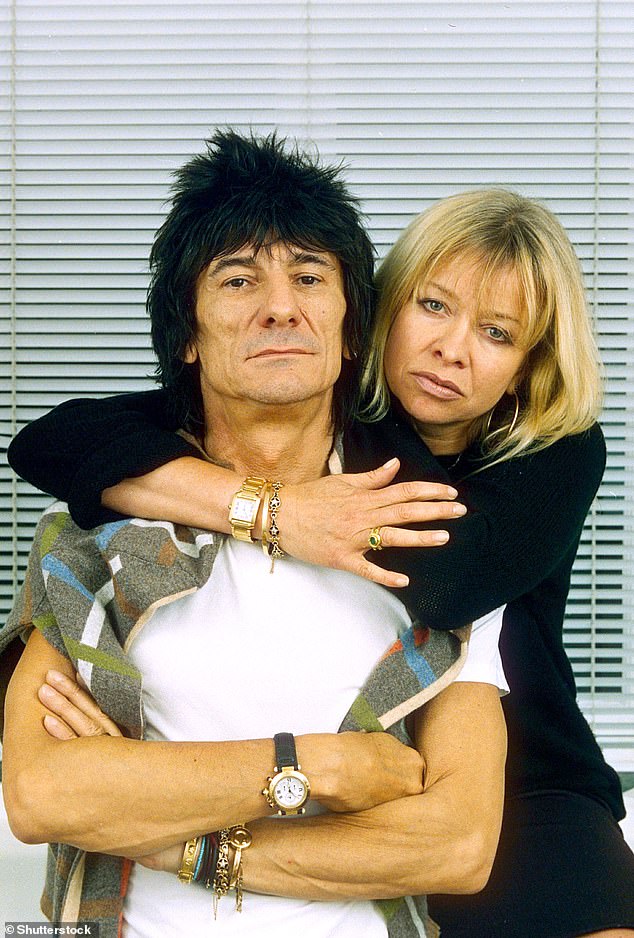 Jo shares Tyrone with her ex-husband Rolling Stones rocker Ronnie Wood, 78, (pictured in 2000)