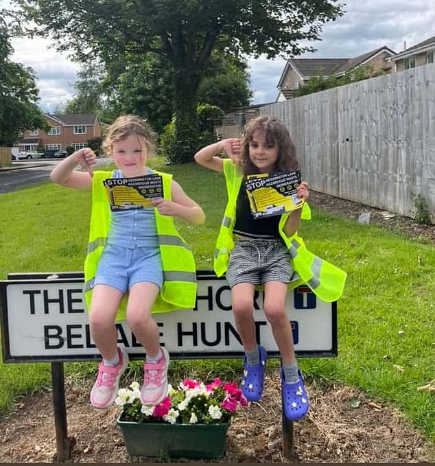 Campaigners protesting against the incinerator, which lies within a mile of a nursery, a primary school and a sixth form college