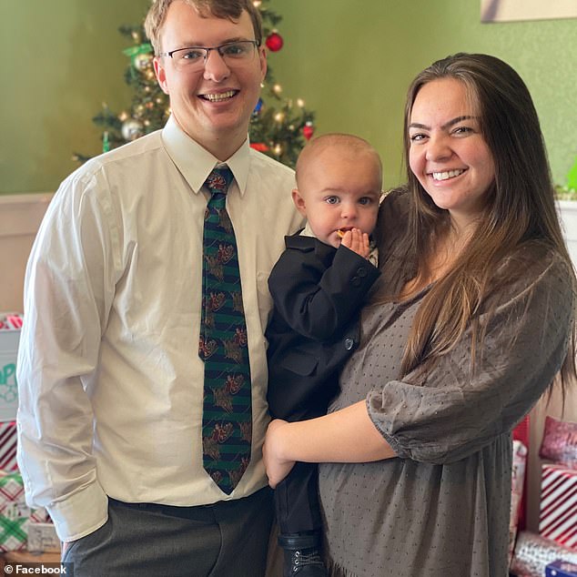 The pilot of the aircraft was identified as Landon Baldwin (pictured left) who was on board with his wife, Torrie (pictured right), who leave behind two young children