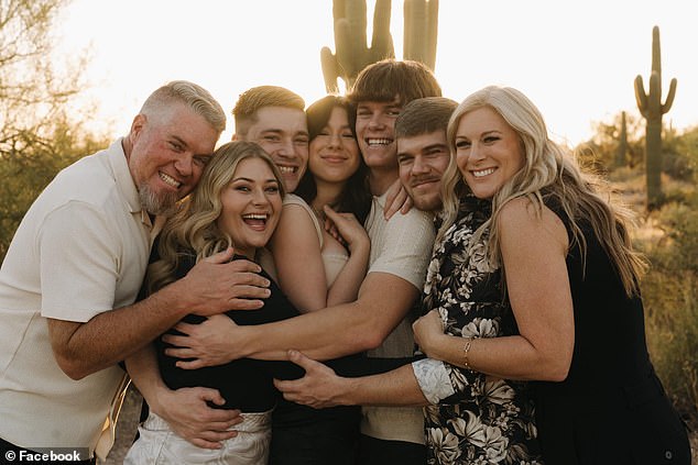 Pictured (left to right): Jeremy Bingham, Ashlyn, Bailey, Kadie, Ayden, Gavin and Stephanie