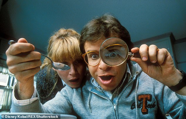 His last on-camera role before his decades-long hiatus came when he completed the Honey, I Shrunk The Kids (pictured 1989) trilogy with straight-to-video sequel Honey, We Shrunk Ourselves in 1997