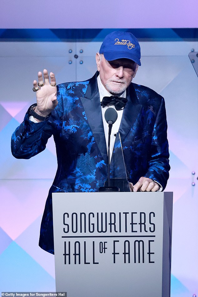 Attending the ceremony in New York, Mike was inducted by John Stamos and paid tribute to his cousin and 'brother in music'