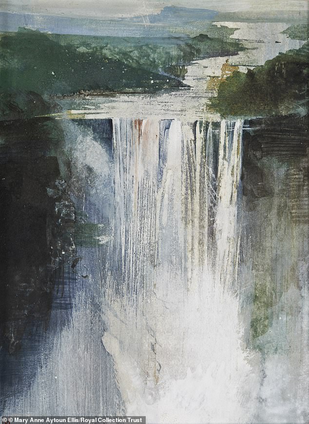Mary Anne Aytoun Ellis painted the Kaieteur Falls in Guyana