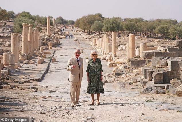 Charles and Camilla visited the site, near the Sea of Galilee, in 2021
