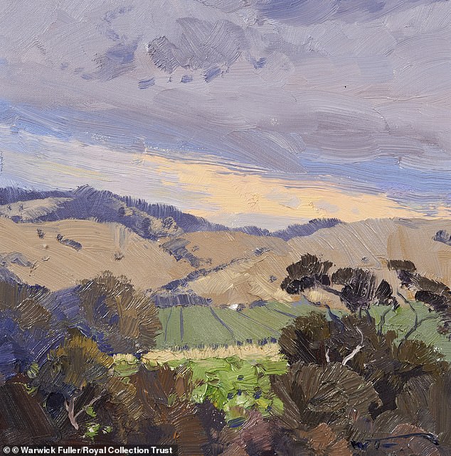 Fuller's painting of the Barossa Valley vineyards three years later