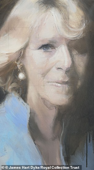 Camilla was also painted by James Hart Dyke on the 2007 royal tour