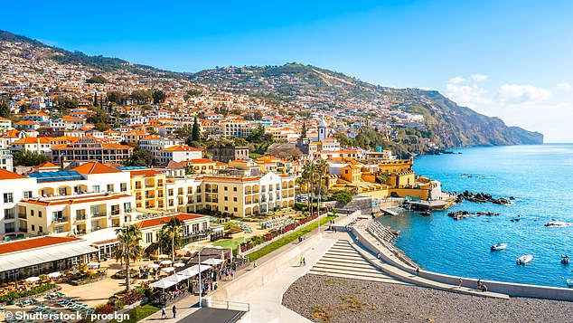 Many UK tourists are flocking to north Africa for holidays due to its year-round warm weather, rich cultural heritage and budget-friendly luxury (Pictured: Madeira island Funchal, Portugal)