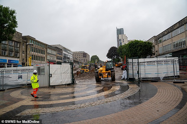 The high street (pictured) has changed 'massively' over the years, say locals, as it hosts bleak roads and several closed shops