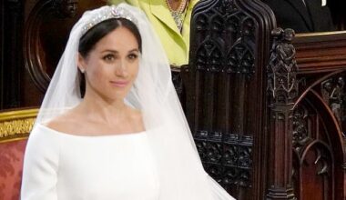 Prince Philip watches Meghan Markle during her wedding to Prince Harry in 2018. Philip was reportedly left 'very disappointed' in Meghan for not following his example
