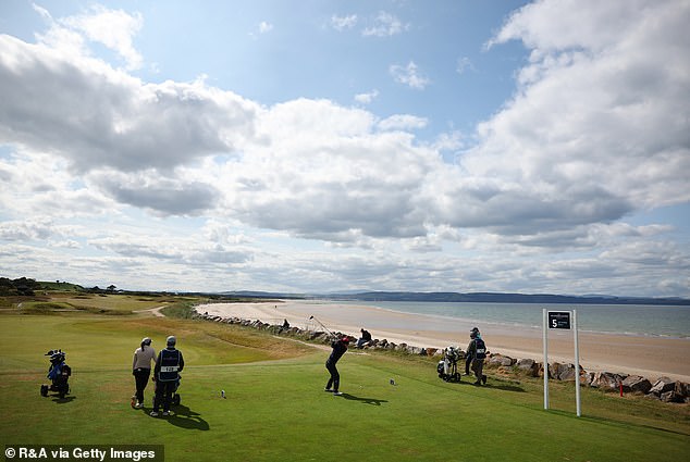 Martina Navarro Navarro tees off during this month's Women's Amateur Championship at Nairn
