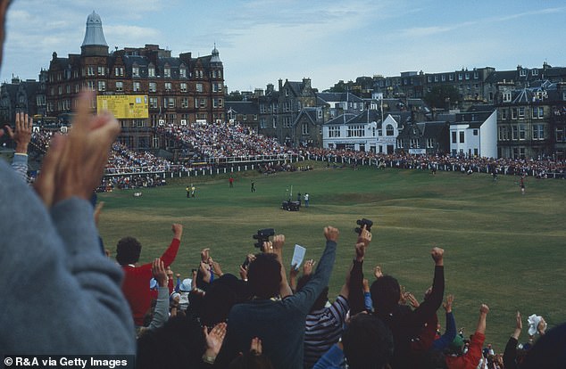Seve Ballesteros clinches the 1984 Open Championship in front of jubilant crowds and dwindling light