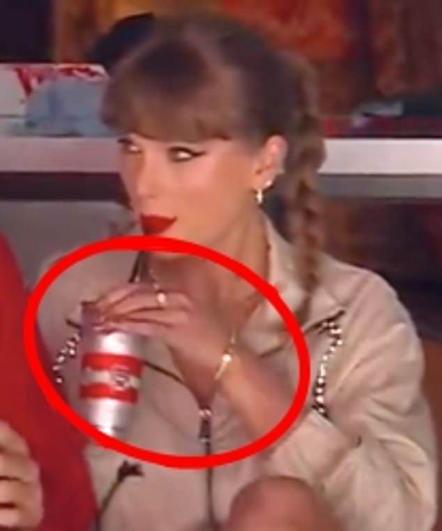 While Swift wasn't flashing a wedding ring, the 13-time Grammy winner did give nod to her love for the NFL hunk in hidden details in her nearly $16,000 game day outfit