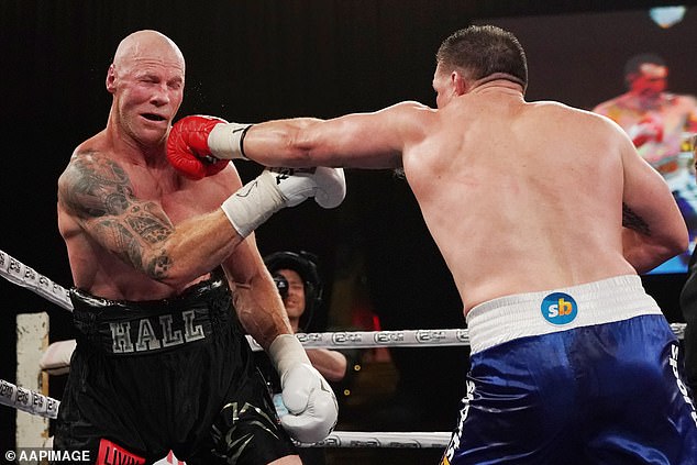 Gallen's has beaten a long line of challengers including former AFL hard man Barry Hall (pictured)