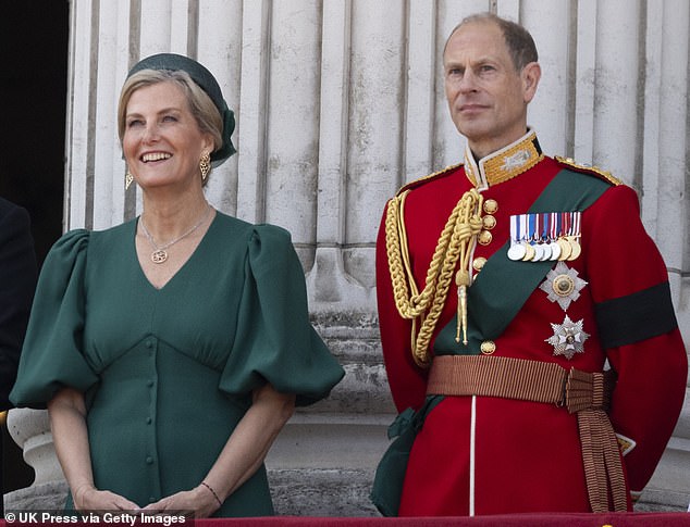 The mother-of-two paired her immaculately-tailored dress with a straw pillbox hat with an ornate organza bow in the same shade by Jane Taylor London