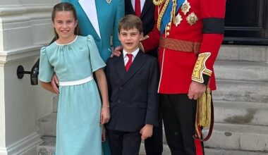 The Wales Family posed for a family portrait following Trooping the Colour on Saturday