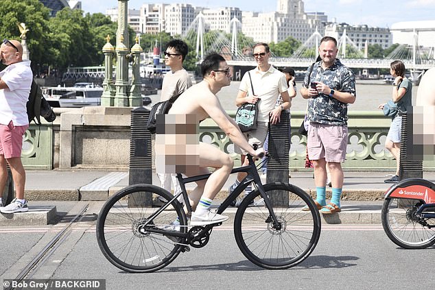 The cyclists rode at a 'safe and comfortable' pace