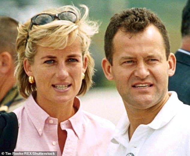 Pictured: Princess Diana with her former butler Paul Burrell - the ex-Palace servant is set to release a third 'intimate' memoir