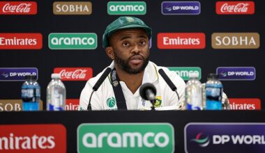 Temba Bavuma (pictured) revealed that an Aussie player used the infamous 'chokers' tag during the World Test Championship final
