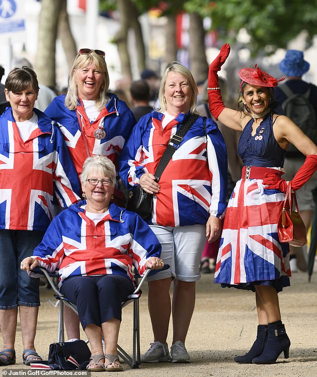 Royal fans flocked to London on Saturday for Trooping the Colour and they were blessed with fine weather
