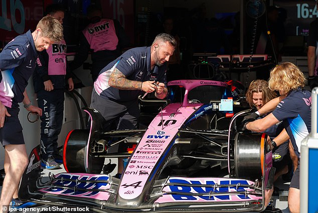 Gasly's crew work on his car in Montreal last weekend, in a bid to help him higher up the grid