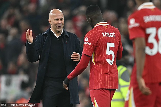Konate made 42 appearances under Slot and appeared to confirm he will stay next season
