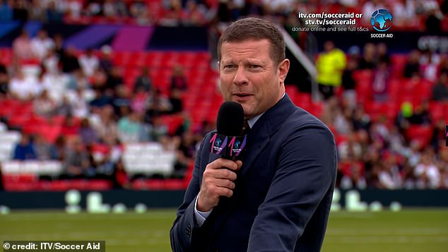 During his words of encouragement, Tyson told the lads in the dressing room: 'We are f***ing Spartans,' which left viewers reeling at home