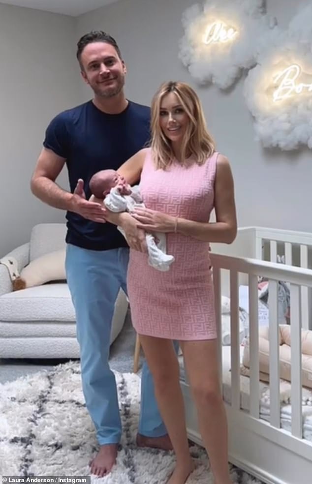 The former Love Island star shares the 21-month-old with the former Hollyoaks actor who she split from during her pregnancy (pictured 2023)
