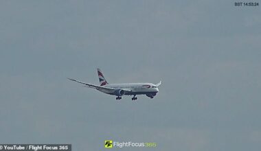 A British Airways flight, pictured here coming in to land at Heathrow, from London to India had to turn around mid-air when it suffered a 'flap failure'
