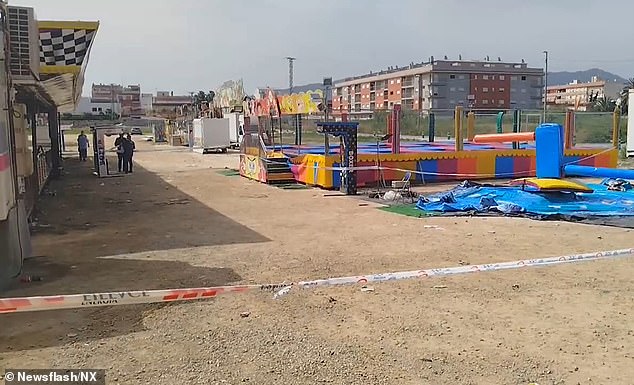 Paramedics were called to the scene (pictured) in the early hours of Sunday morning. However, despite desperate attempts to resuscitate the two-year-old for up to an hour, she was tragically declared dead following the fatal electric shock