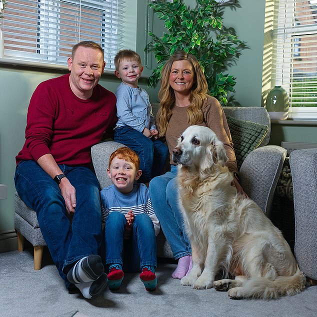 Vicki, pictured with husband Rob and sons Alex and Charlie, was given a glimmer of hope in the midst of her treatment: a pioneering new surgery being trialled by doctors in Edinburgh