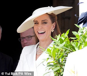 The Princess of Wales was all smiles as she attended the first Order of the Garter ceremony since returning to public duties after completing cancer treatment