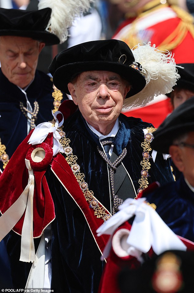 Lord Lloyd-Webber, the composer, was also invested and installed as a Knight