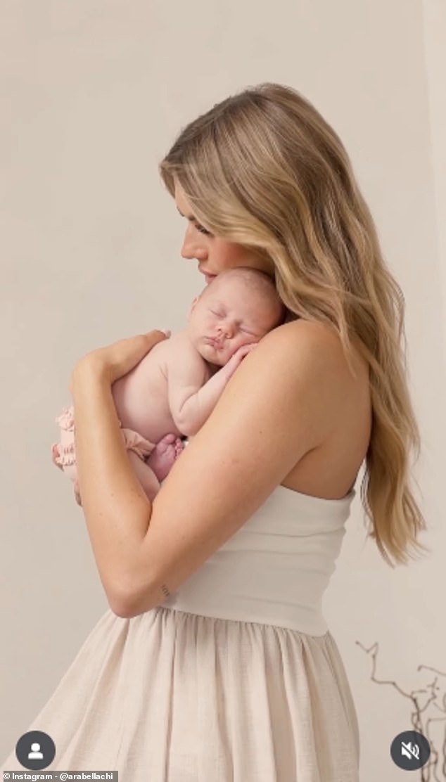 The former Love Island star, 34, welcomed a daughter named Gigi - with with her businessman boyfriend Billy three weeks ago