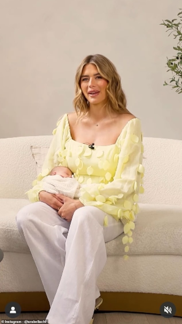Arabella Chi has been cruelly mum-shamed as she posed with her newborn daughter for their first photoshoot together