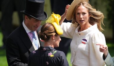 The royal procession at Ascot today featured a very special guest - Peter Phillips' girlfriend Harriet Sperling
