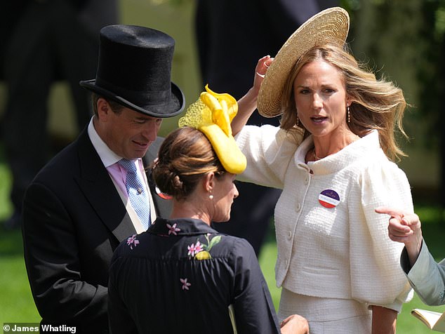 The royal procession at Ascot today featured a very special guest - Peter Phillips' girlfriend Harriet Sperling