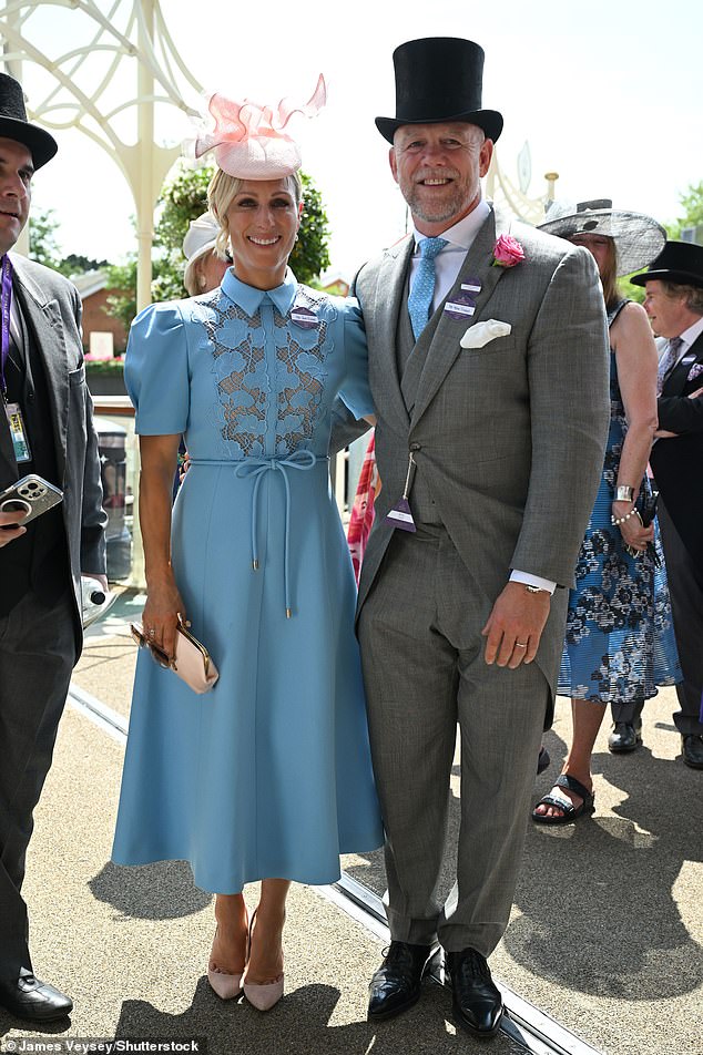 Royal Ascot fans Zara and Mike Tindall were ever the happy couple as they arrived at the racecourse
