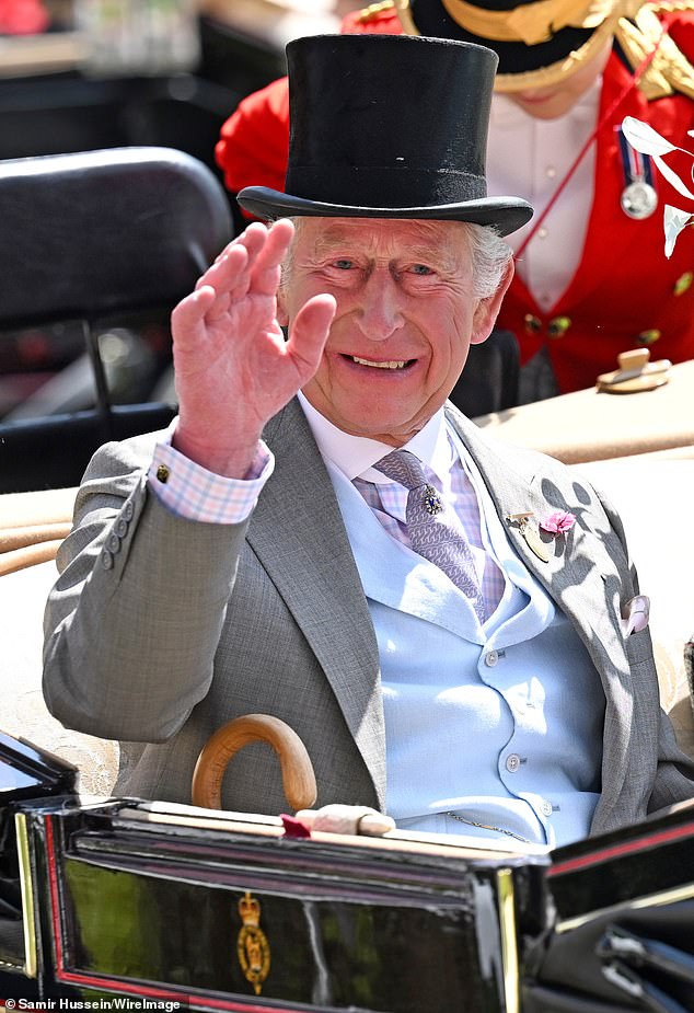 King Charles, 76, who is still undergoing treatment for cancer, appeared in great spirits
